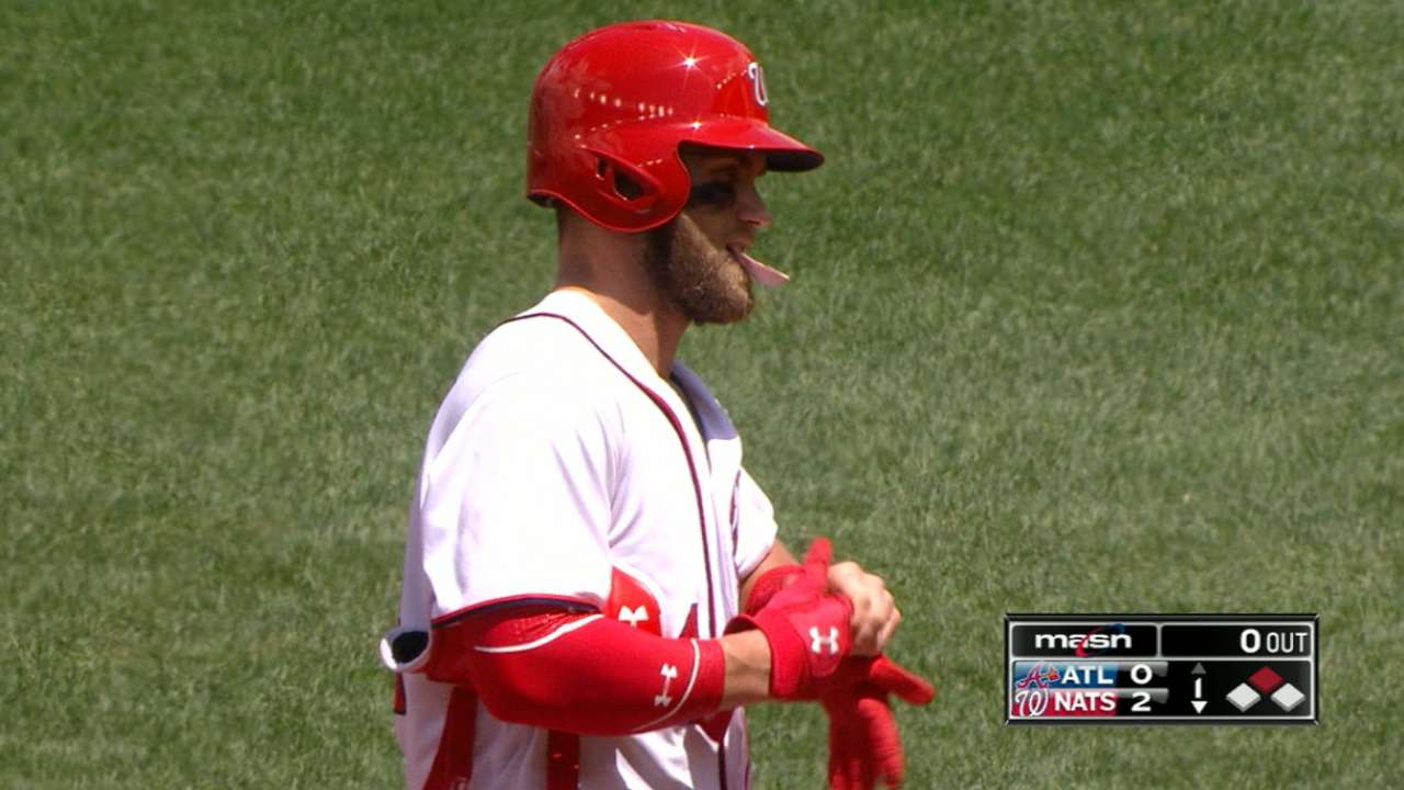 Harper gets involved early in return to lineup