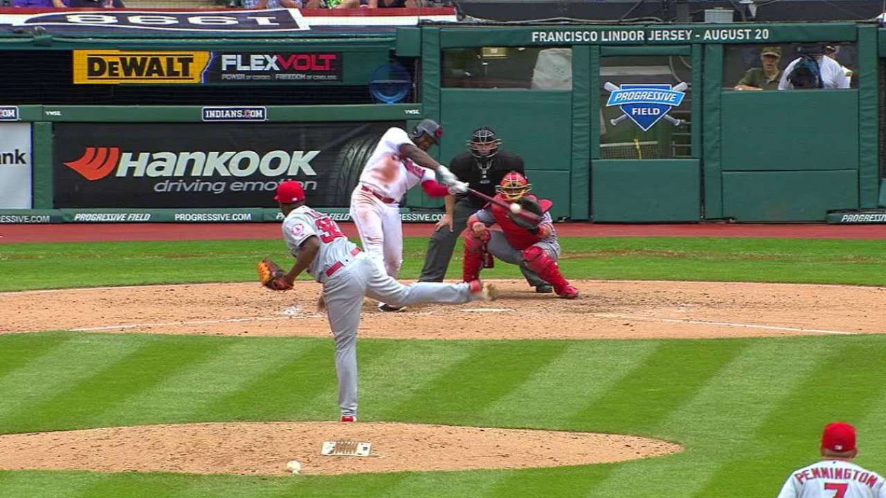Almonte doing his part to 'pay back' Indians