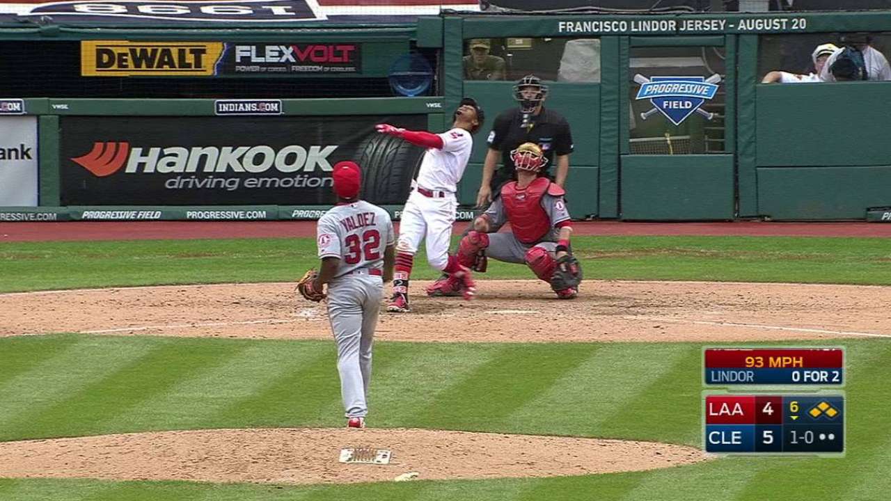 Soto hit by backswing, exits