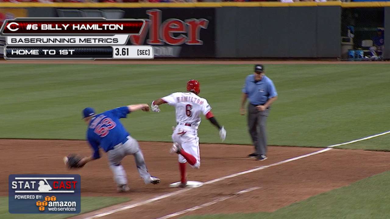 Statcast: Hamilton's hustle hit