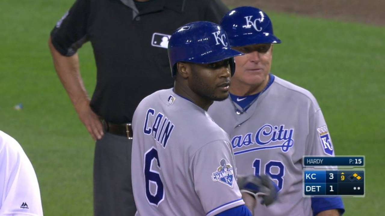 Cain's RBI single