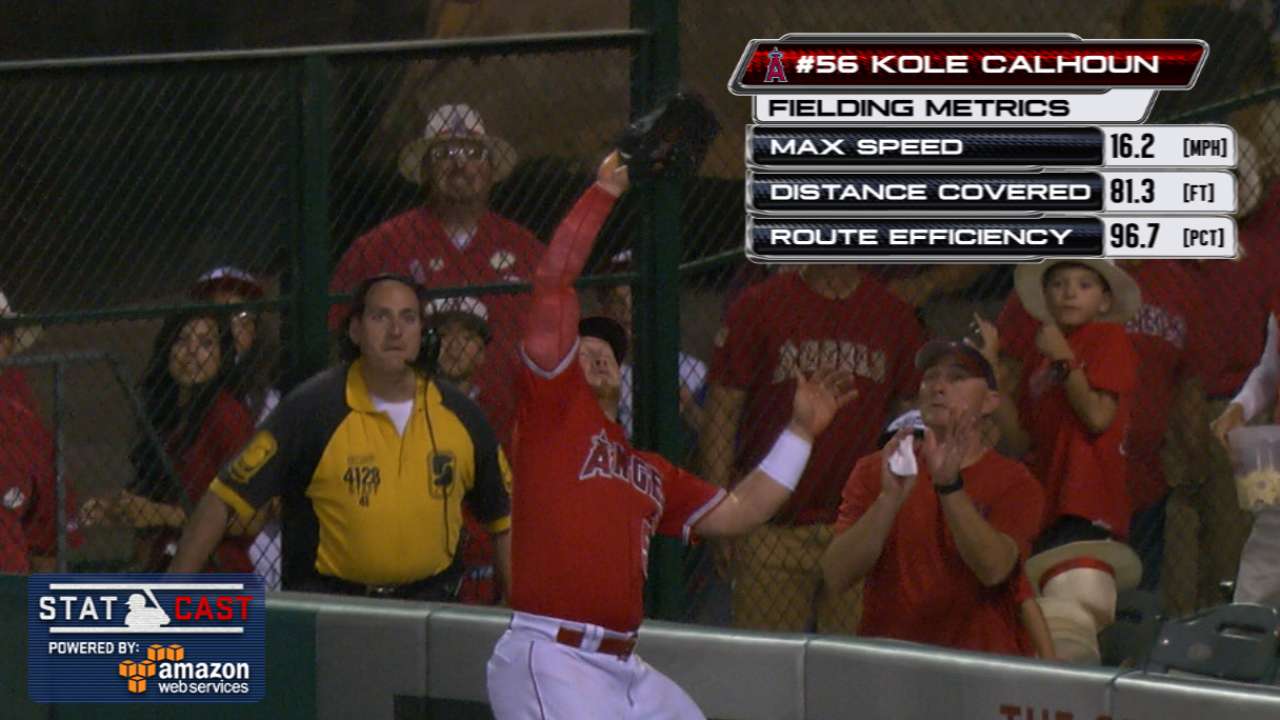 Calhoun thievery keeps Angels close