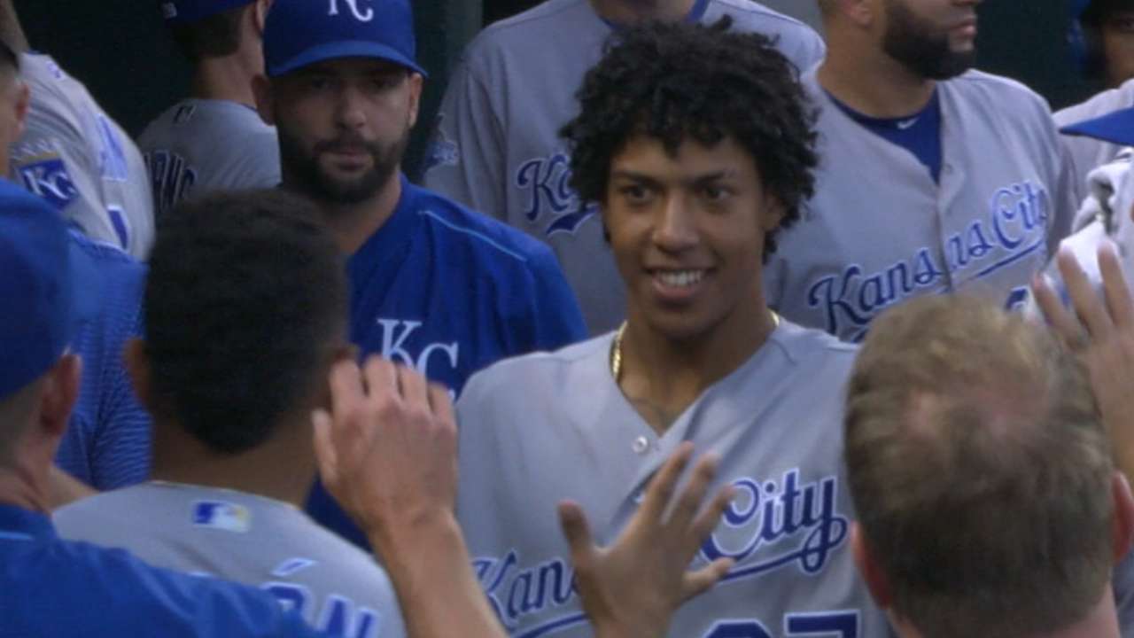 Mondesi's first career home run