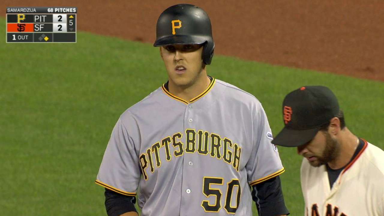 Taillon's first MLB hit
