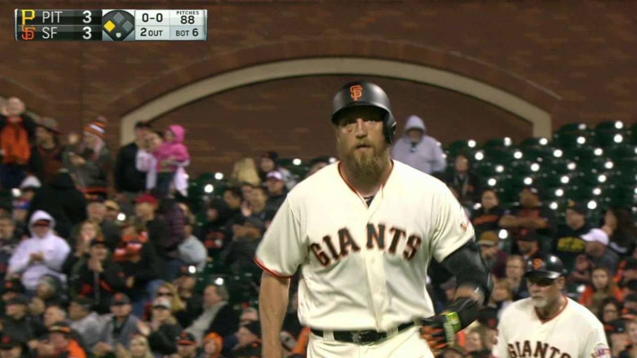 Pence's RBI groundout