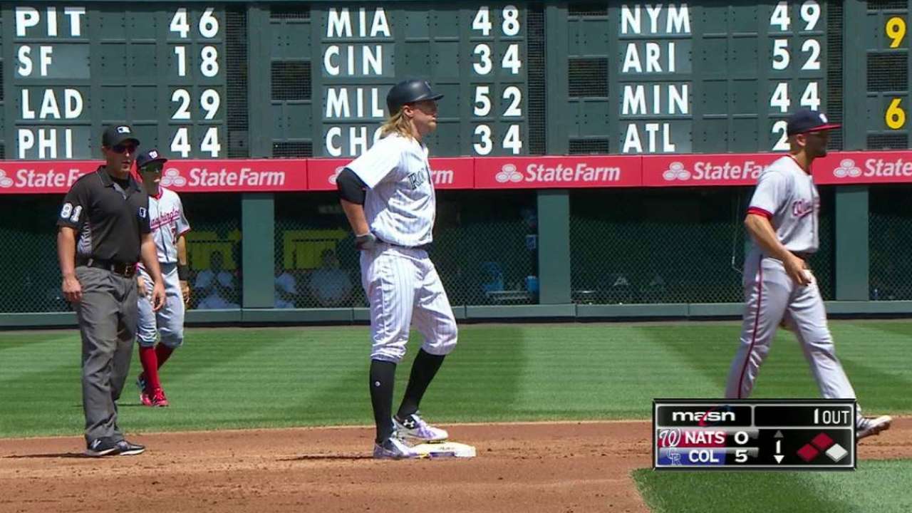 Gray's two-run double