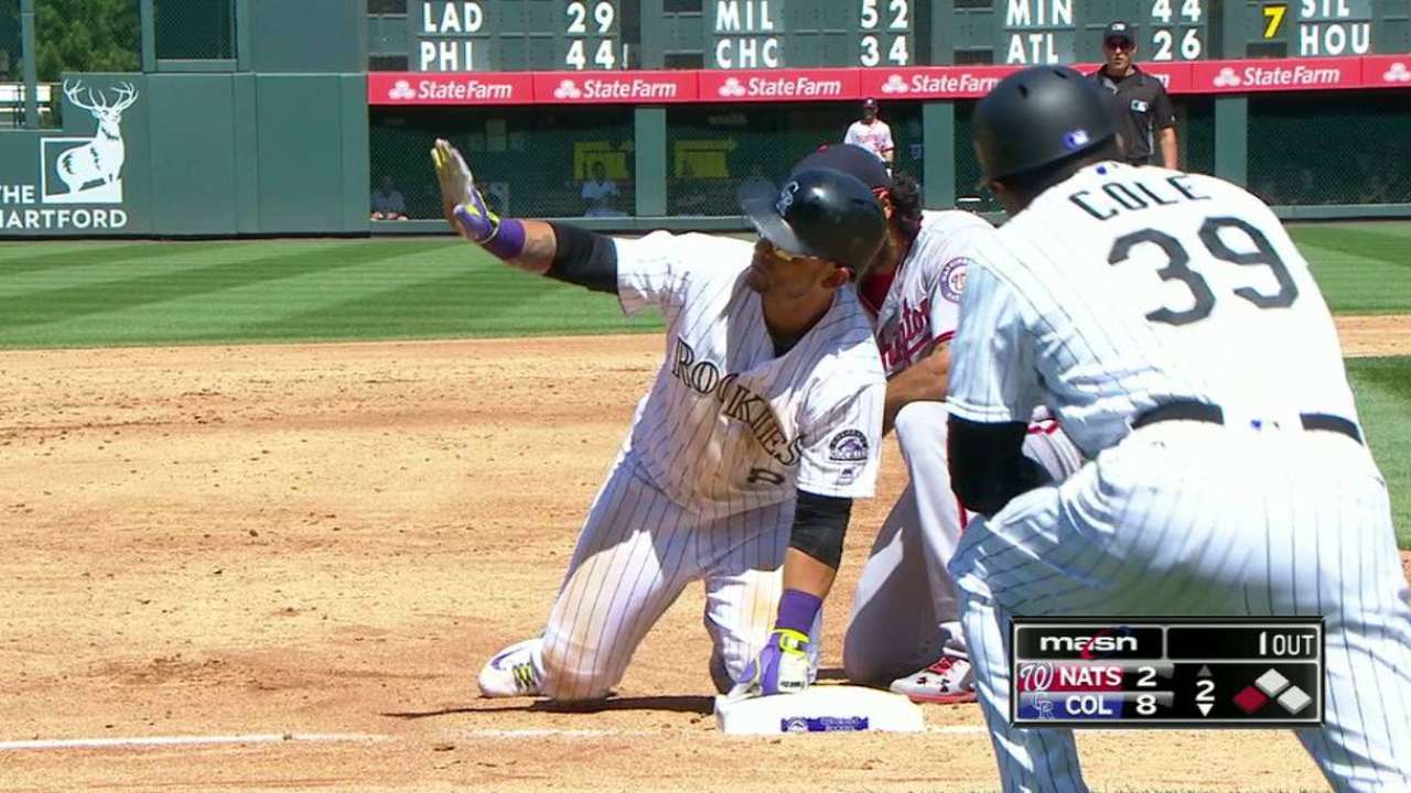 Parra's RBI triple