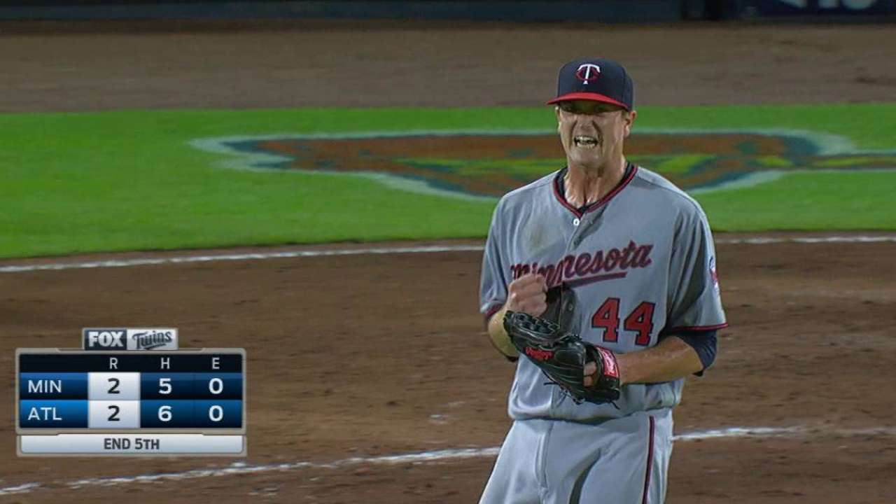 Plouffe starts double play