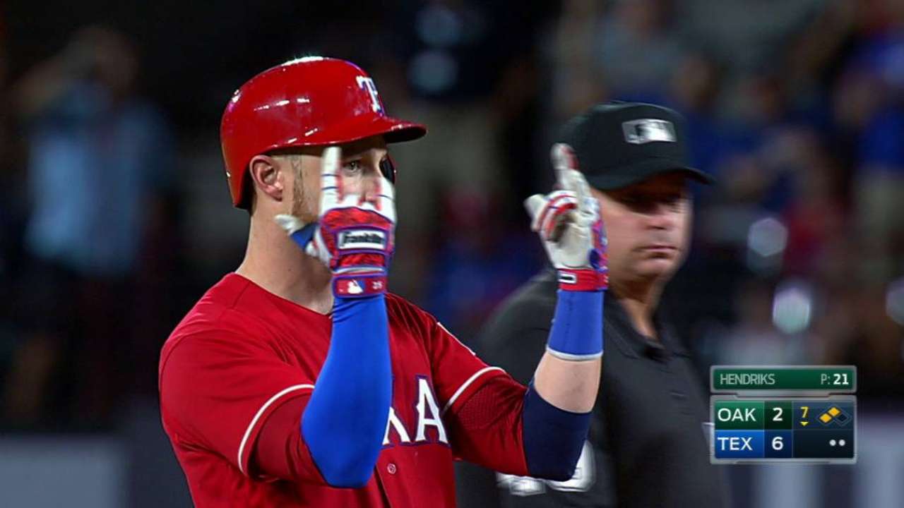 Lucroy's two-run double