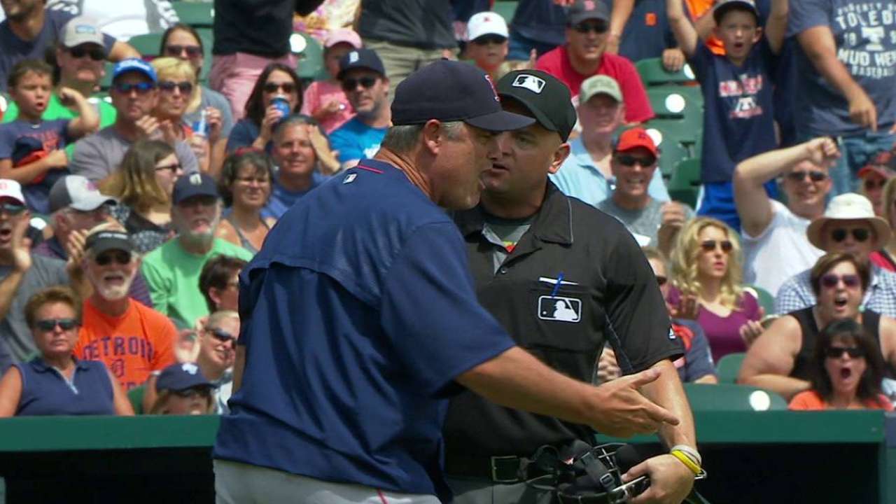 Butterfield ejected in the 2nd
