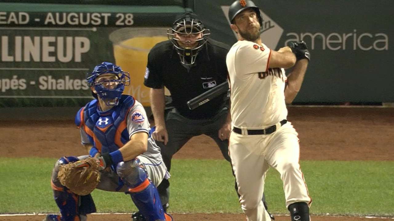 Giants' five-run 4th inning