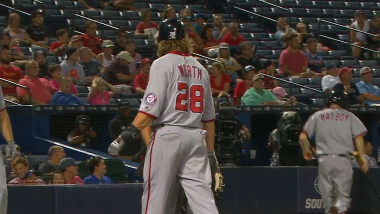 Nationals score five in the 8th