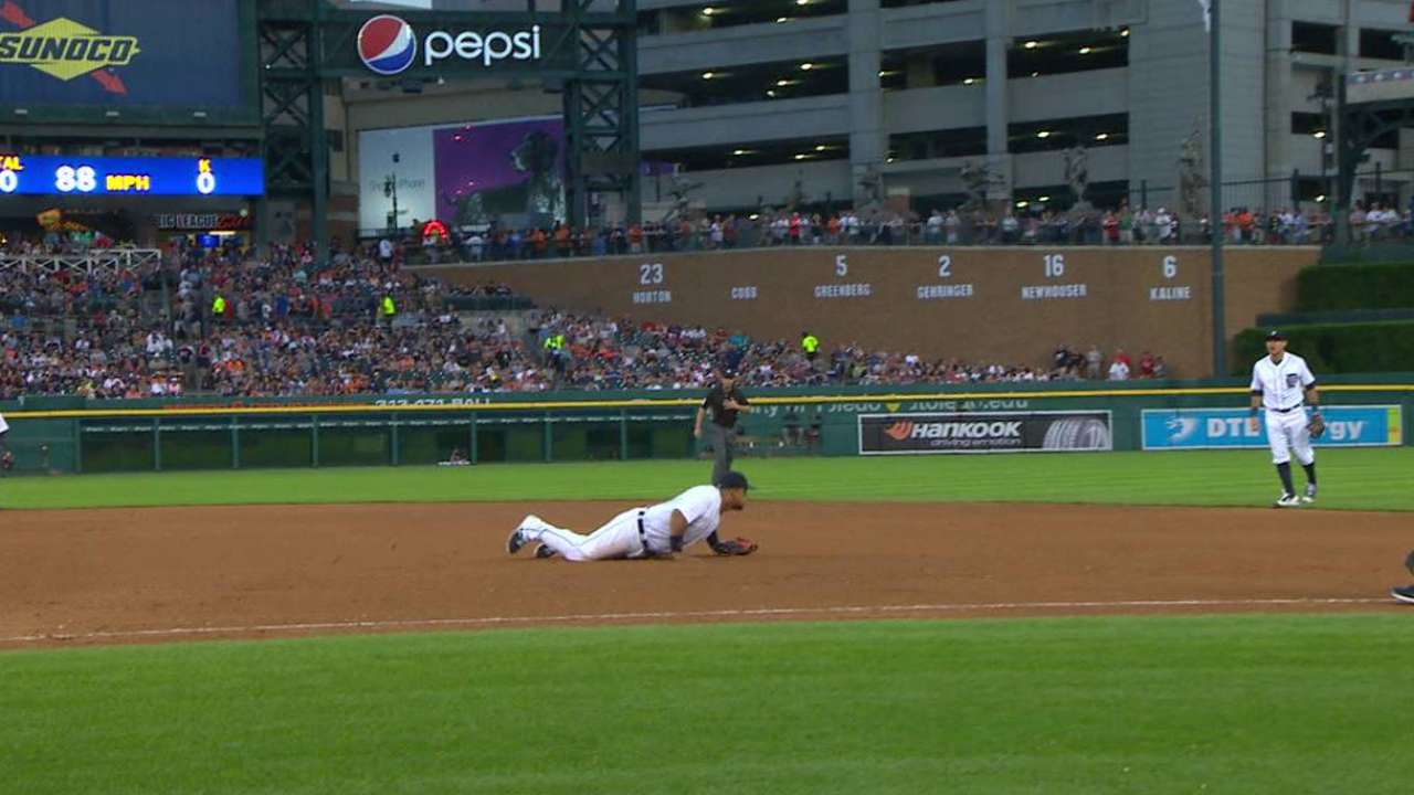 Miggy's fantastic diving catch