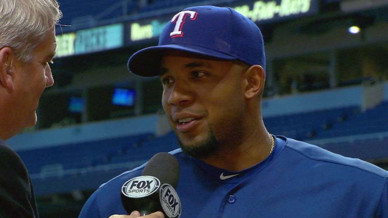 Andrus on Hamels' outing