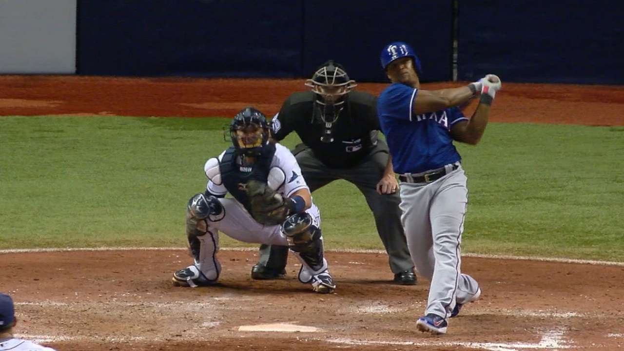 Beltre's blasts back Hamels' heat in victory