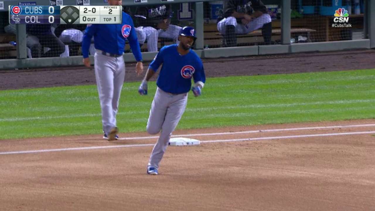 Fowler's leadoff homer