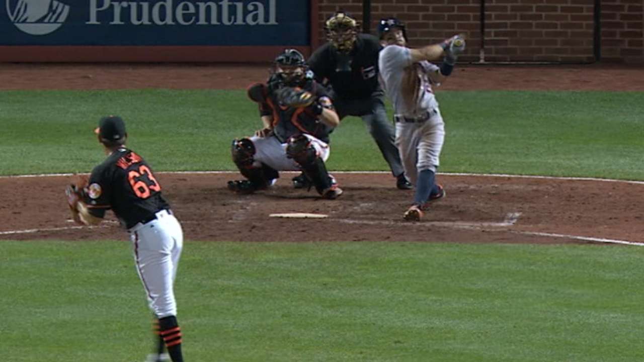 Astros hit four home runs