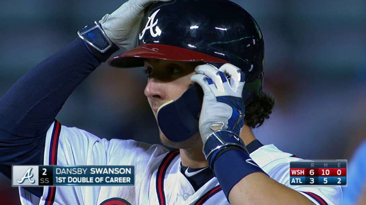 Braves give Swanson day off vs. Scherzer