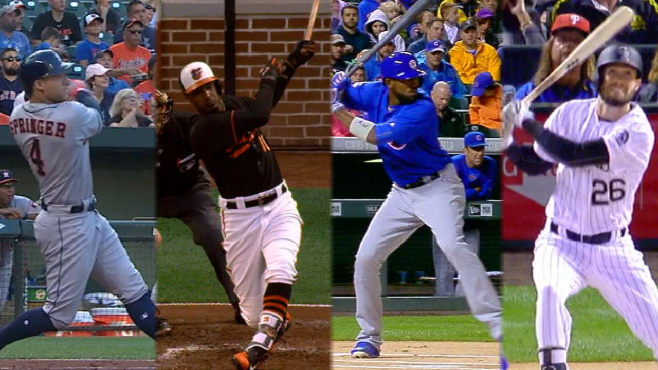 Pop top: 4 leadoff HRs begin 2 Friday tilts