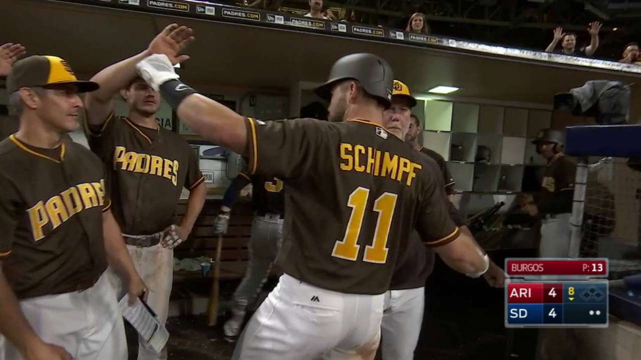 Schimpf's game-tying home run