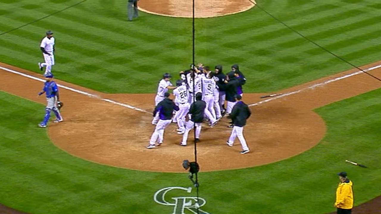 Wet and wild: Rox stun Cubs with rally in 11th