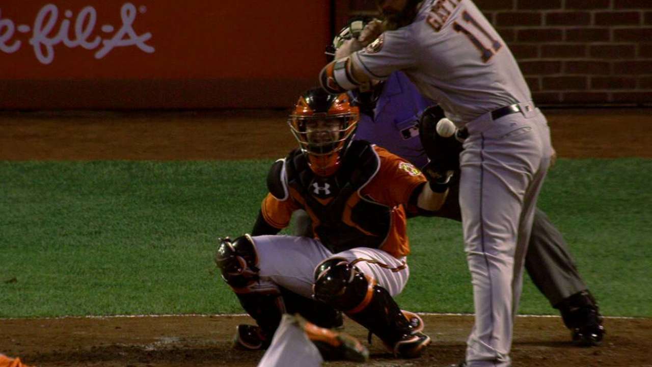 Gattis hit by pitch after review