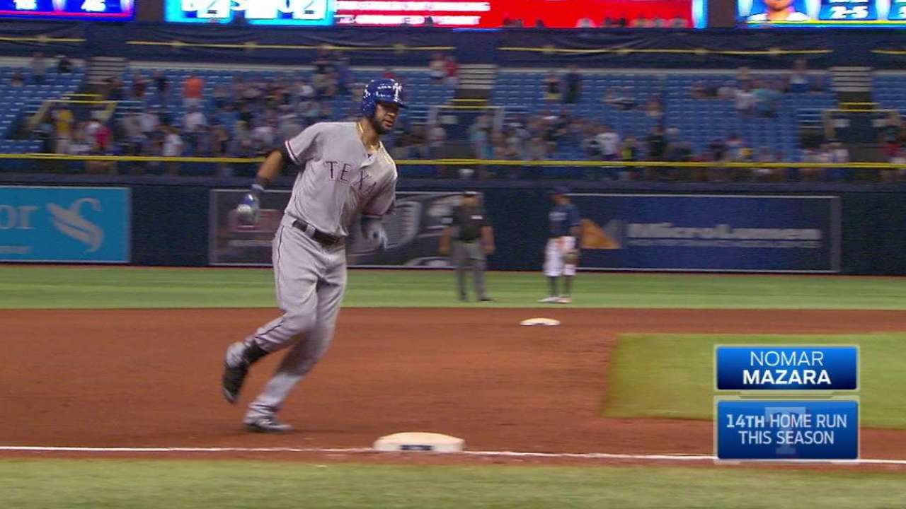 Mazara's solo homer stands