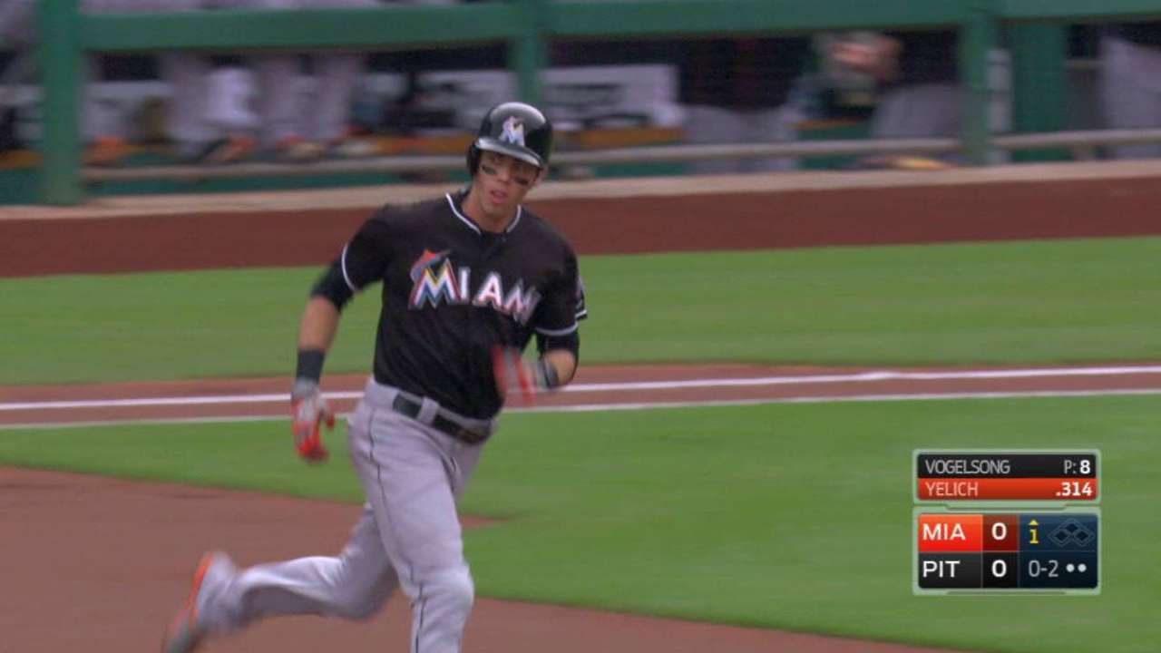 Yelich's solo homer