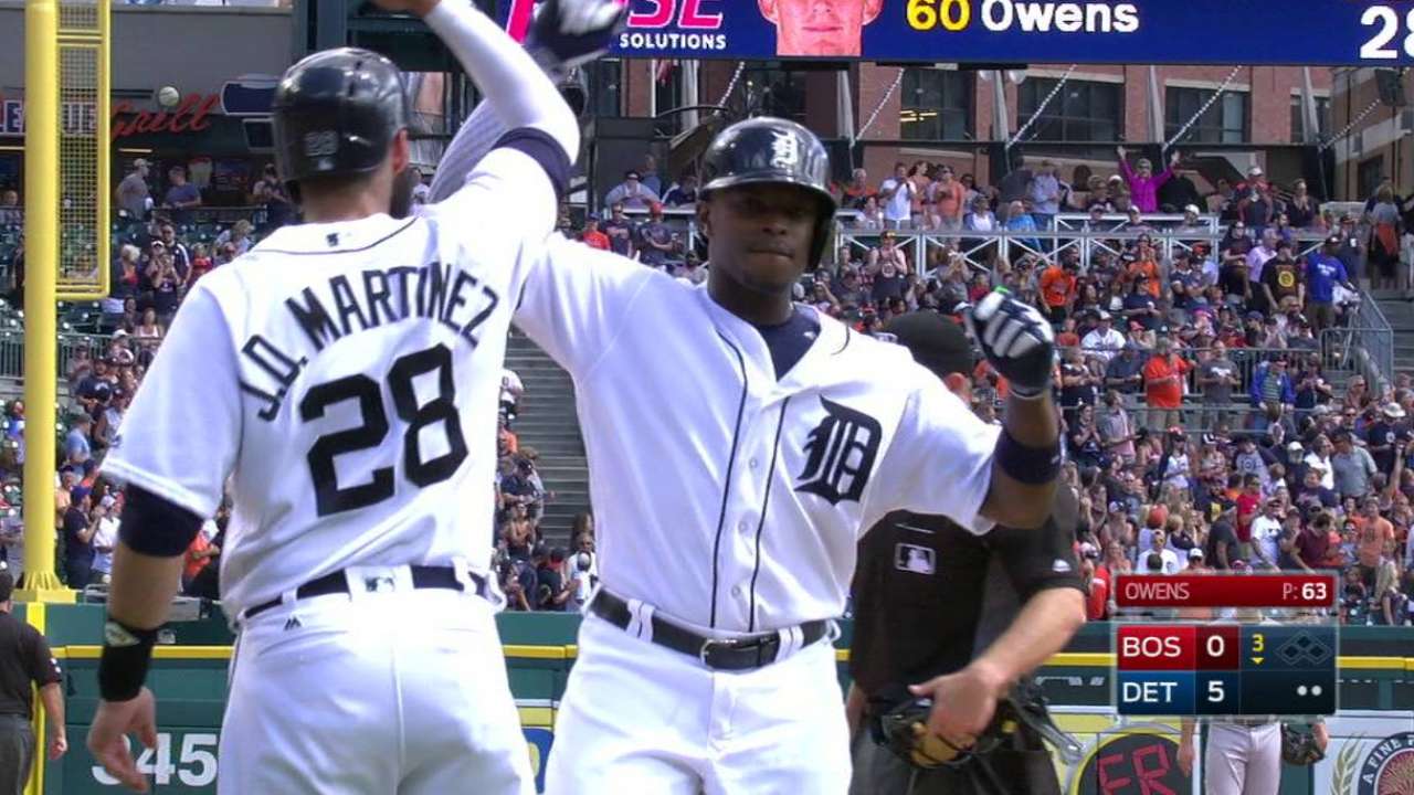 Upton's three-run blast