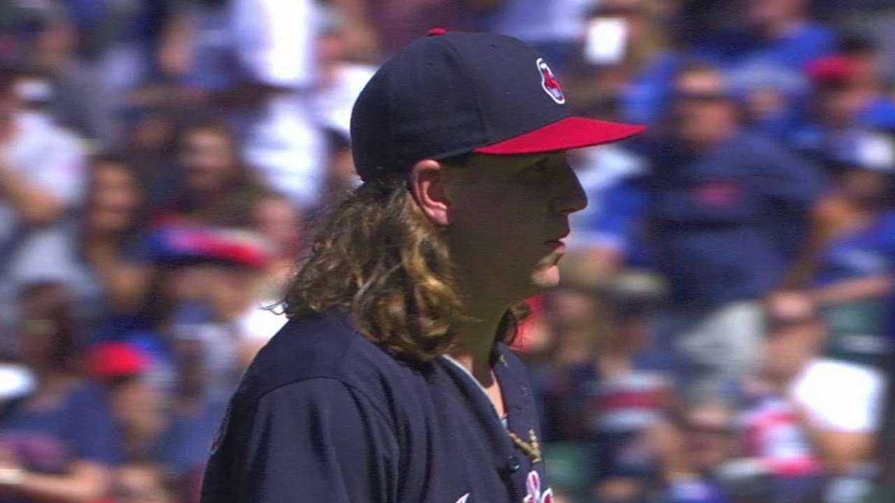 Rookie Clevinger keeps his cool in tense 7th