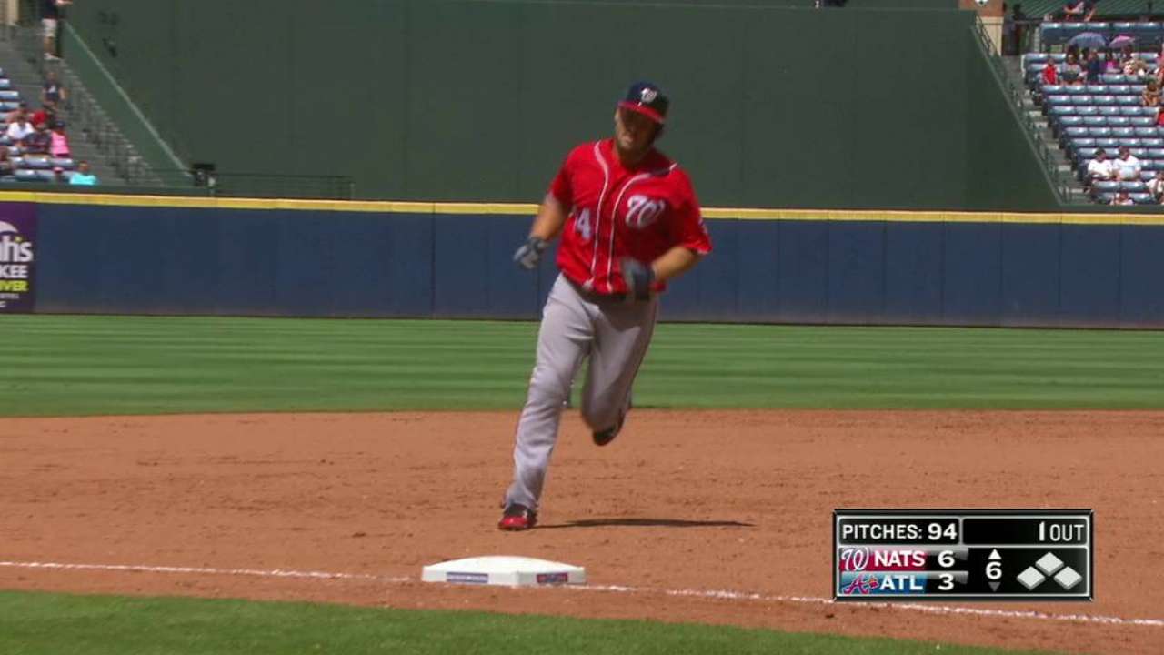 Heisey's two-run dinger