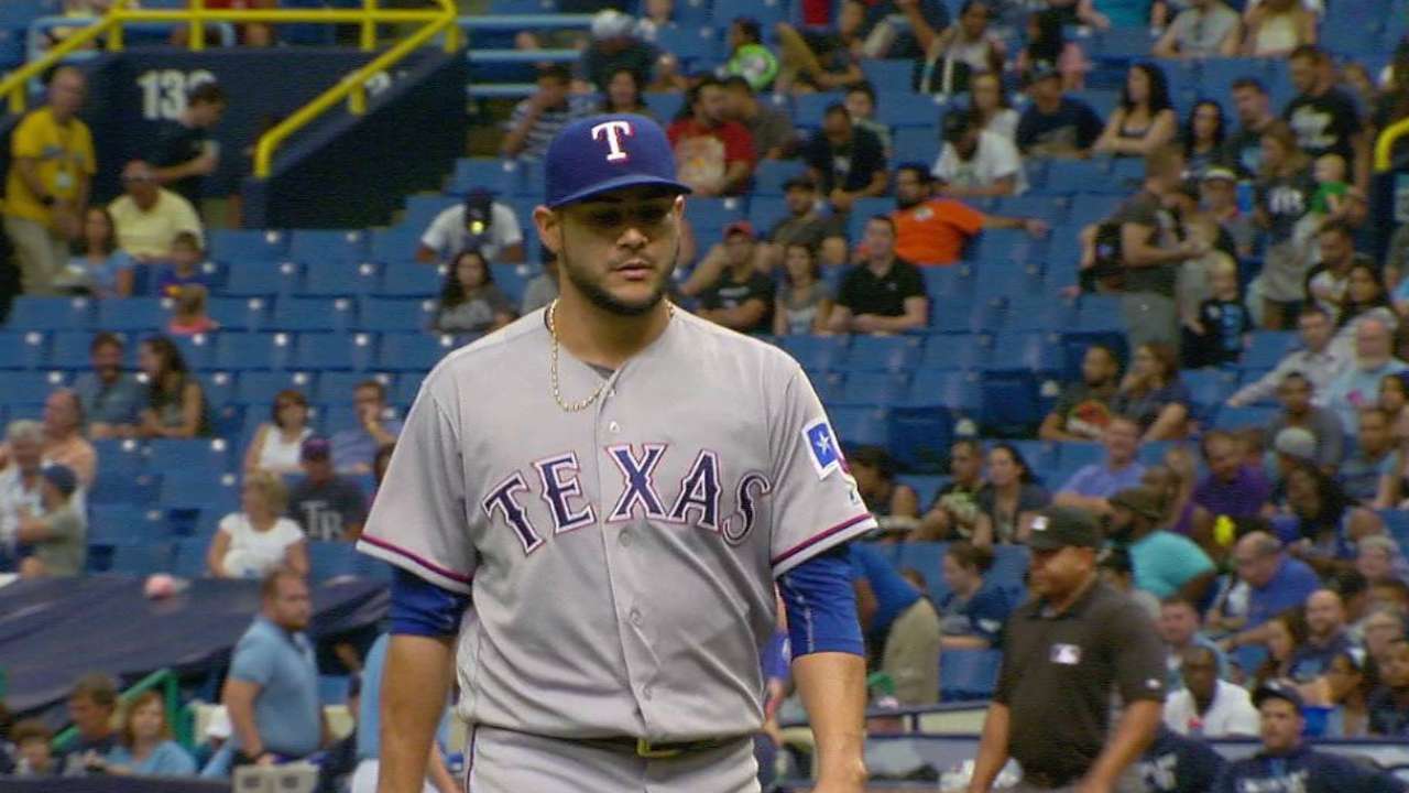 Road-weary Perez missing Globe Life Park