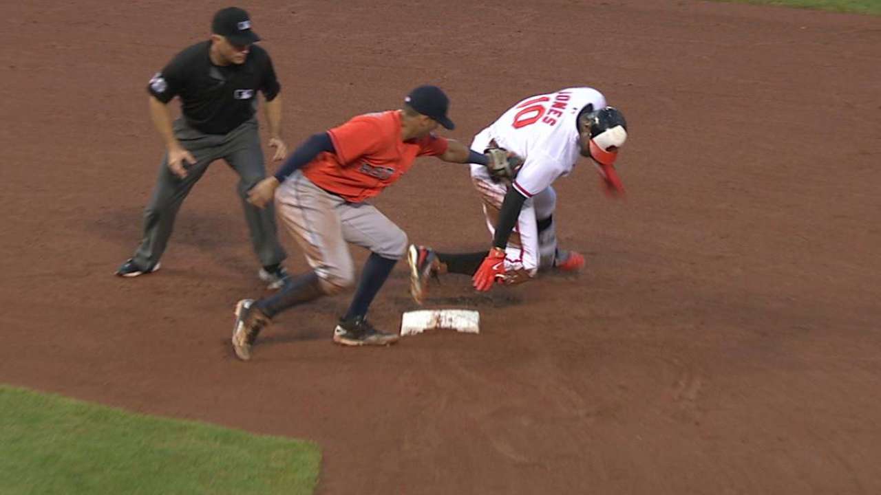 Correa lays the tag on Jones