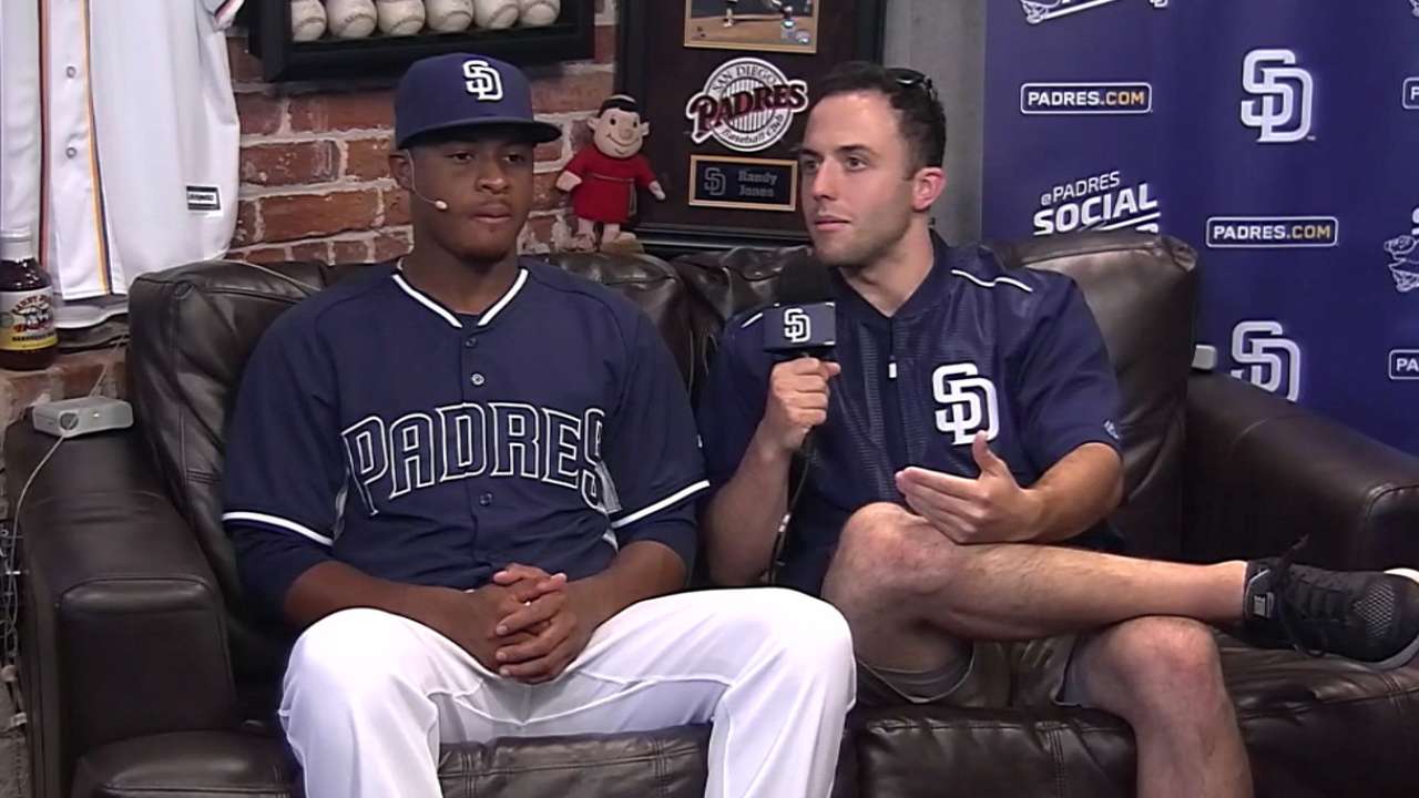 Perdomo joins Padres Social Hour
