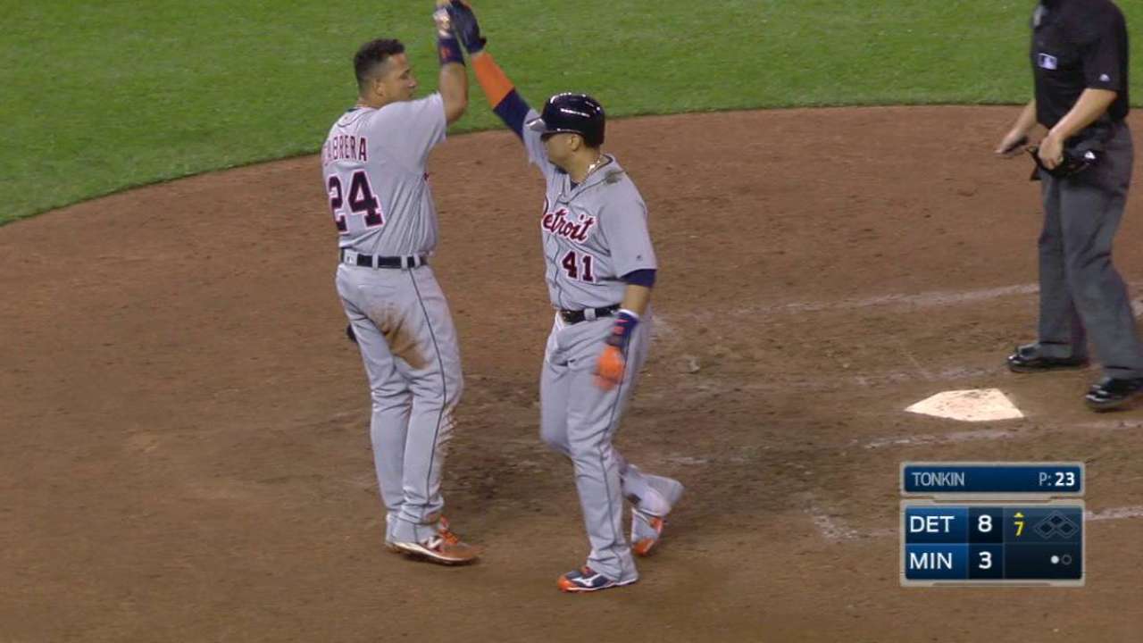 Two HRs, solid Anibal keep Tigers in Wild hunt
