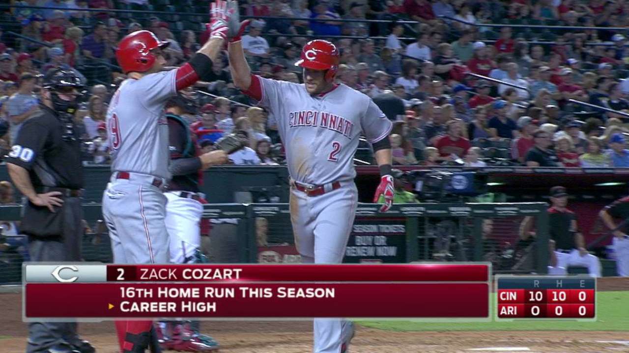 Cozart's solo homer