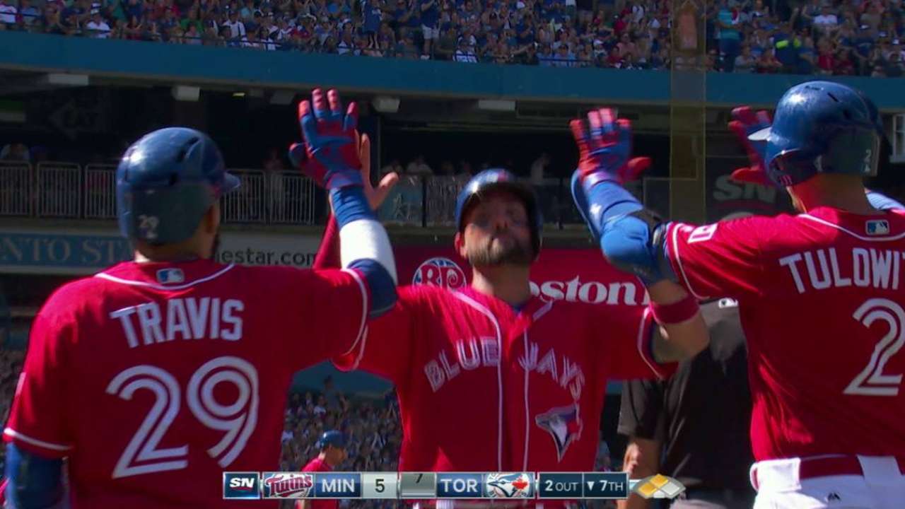 Upton Jr. plates two with double