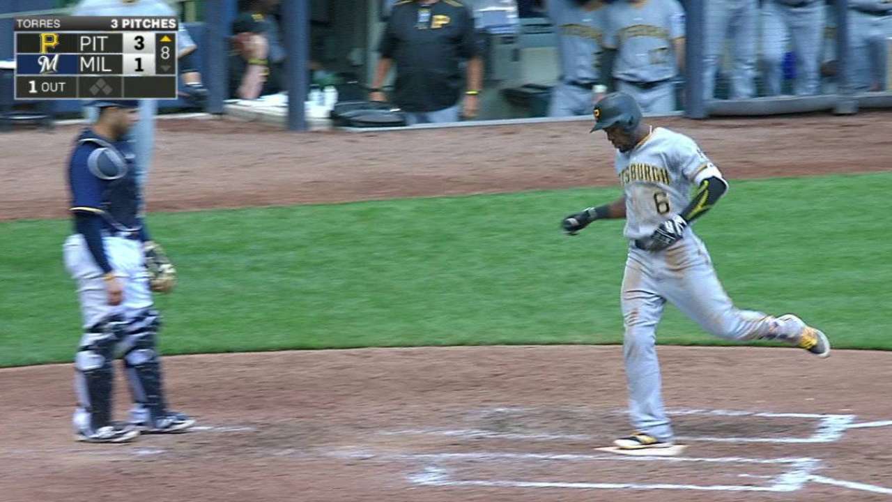 Marte's solo homer to center