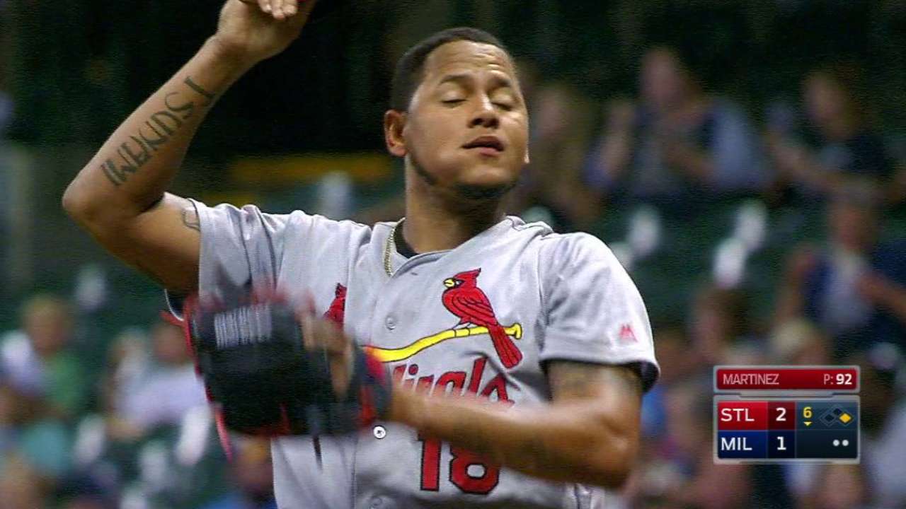 Martinez's career-high 12th K