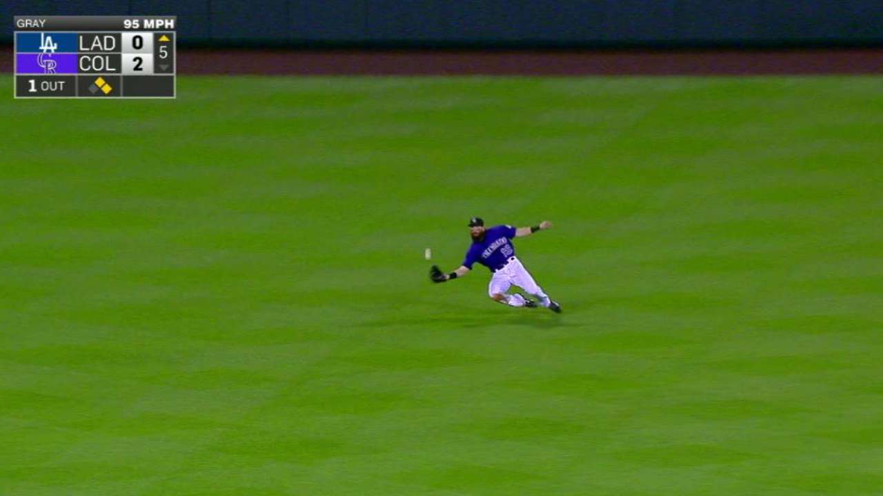Blackmon's sliding grab