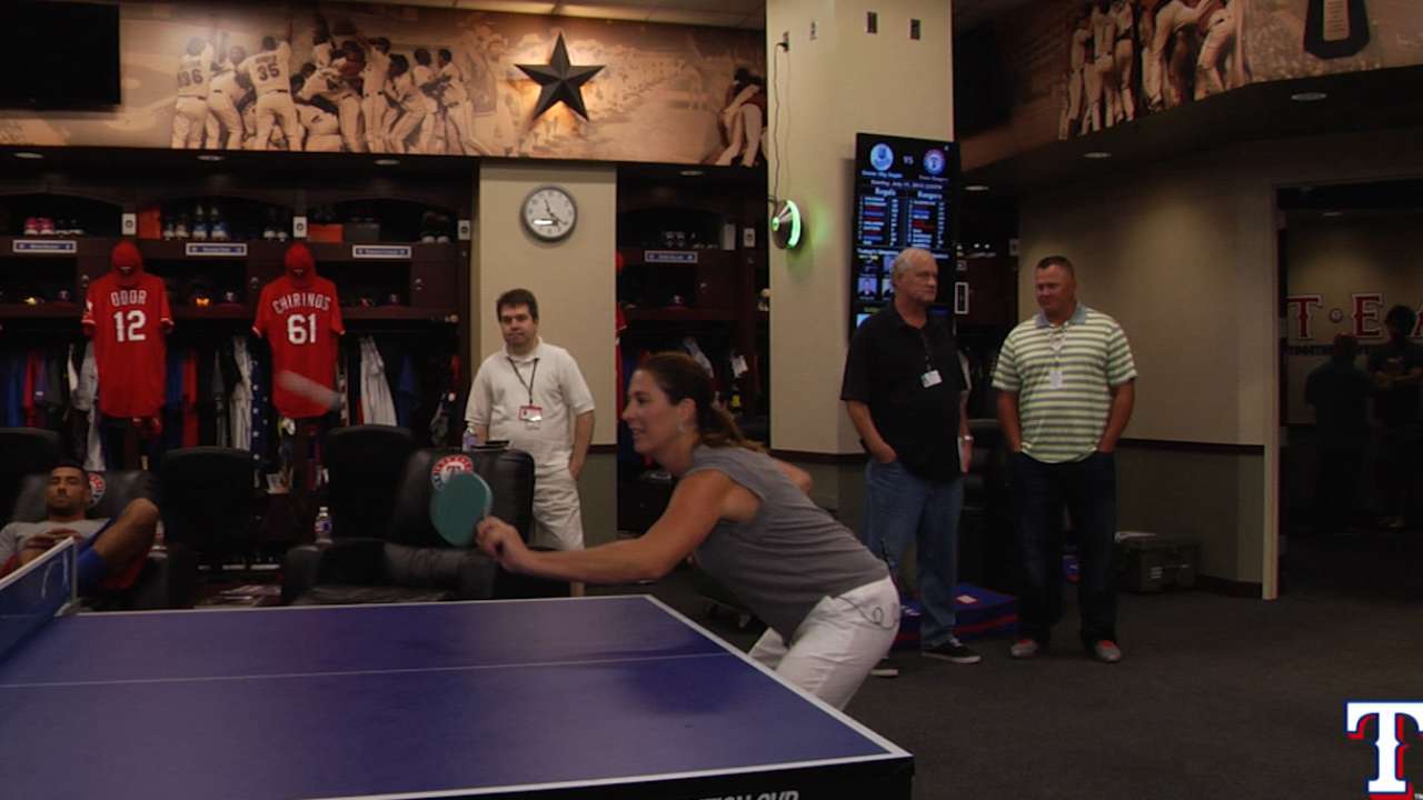 Emily vs Dyson in pingpong