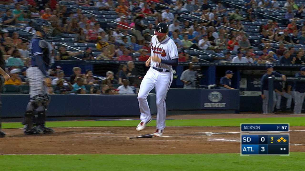 Braves' five-run 3rd inning