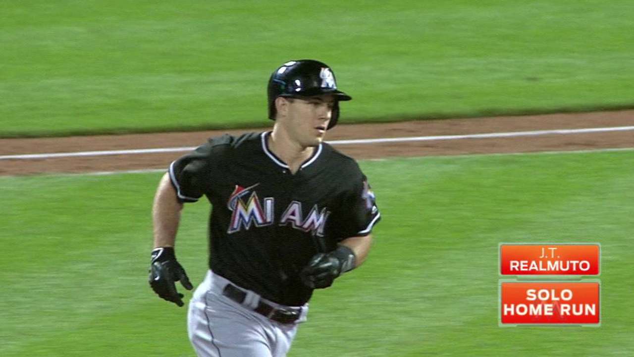 Realmuto's solo homer