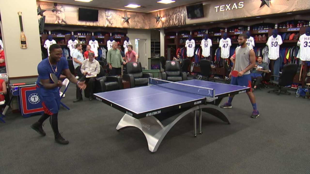 Rangers build strong clubhouse bond with pingpong