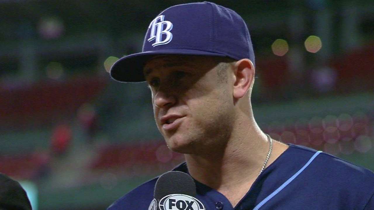 Longoria on homer in 4-3 win