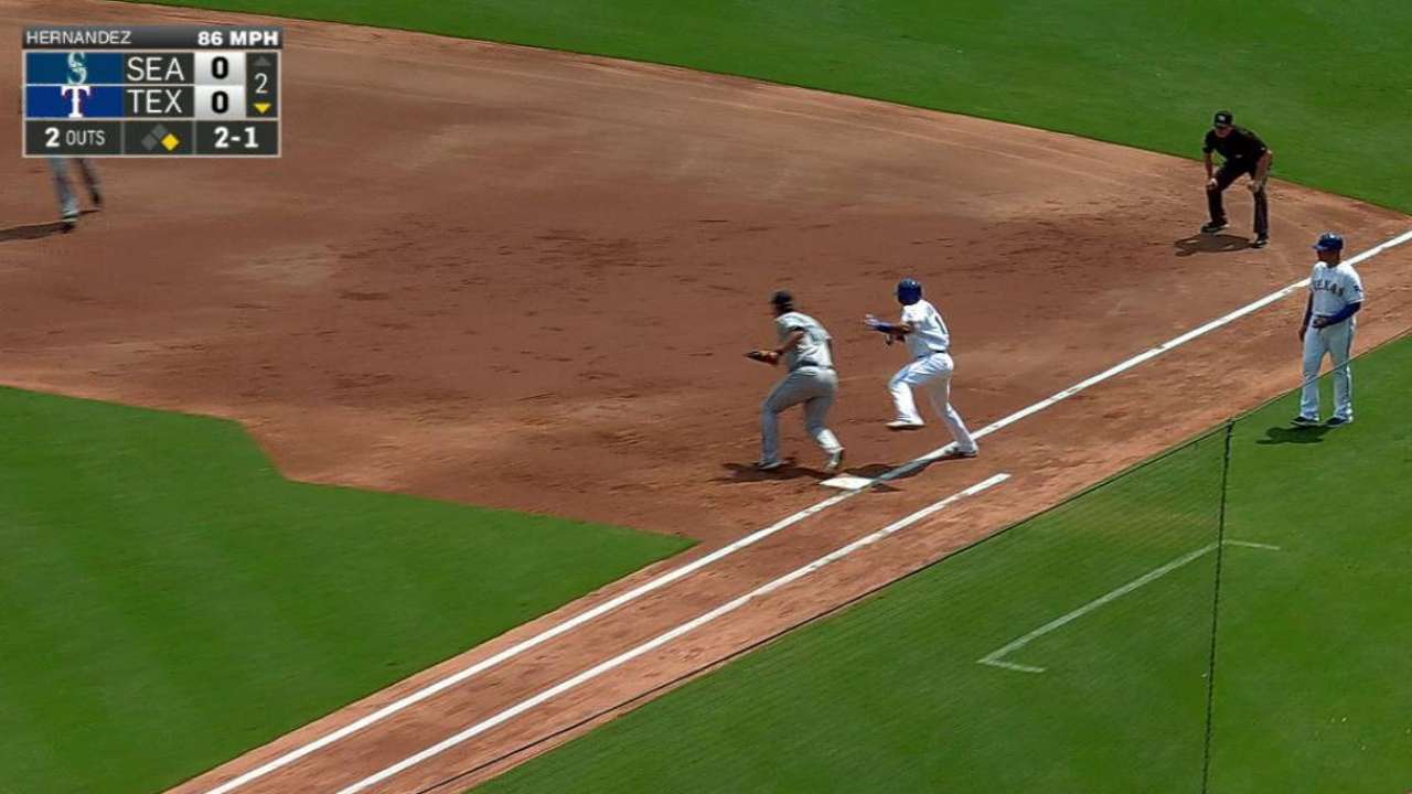 Andrus collides with Lee