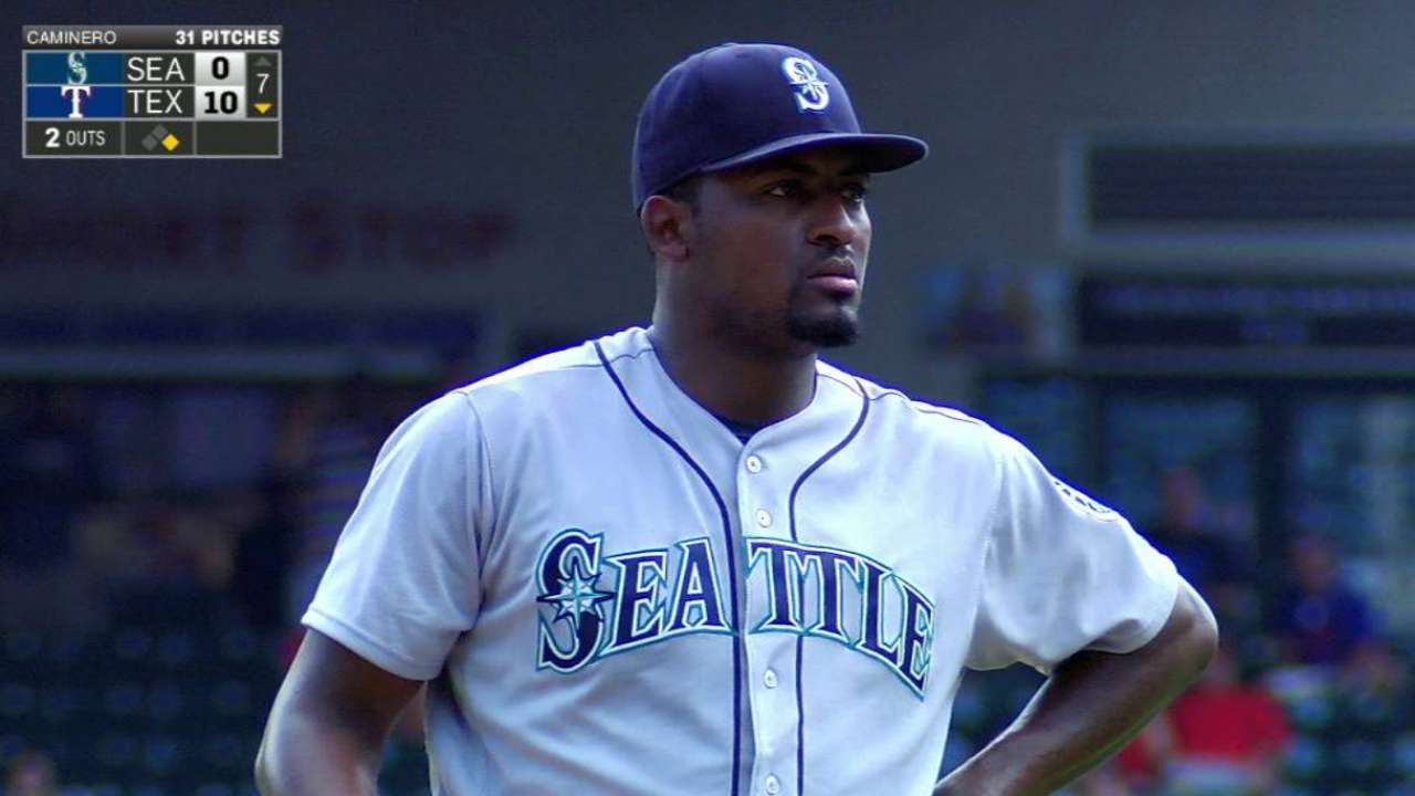 Caminero ejected in the 7th