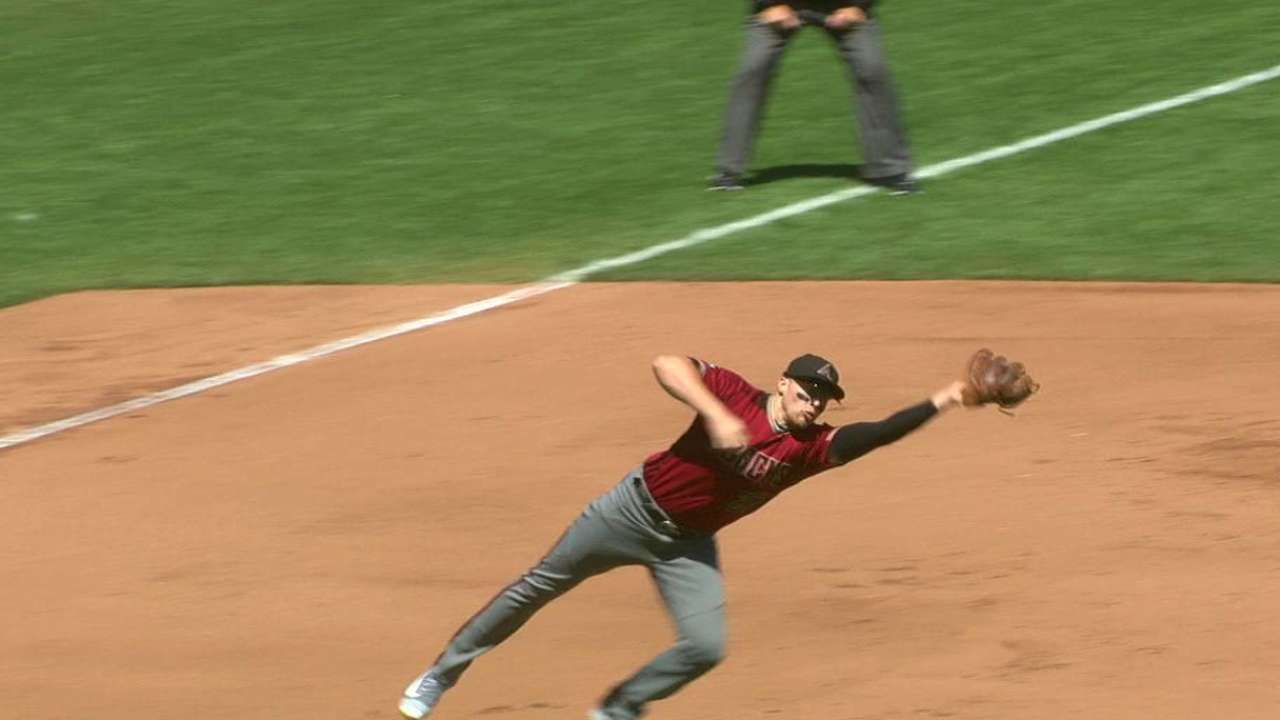 Drury's diving grab