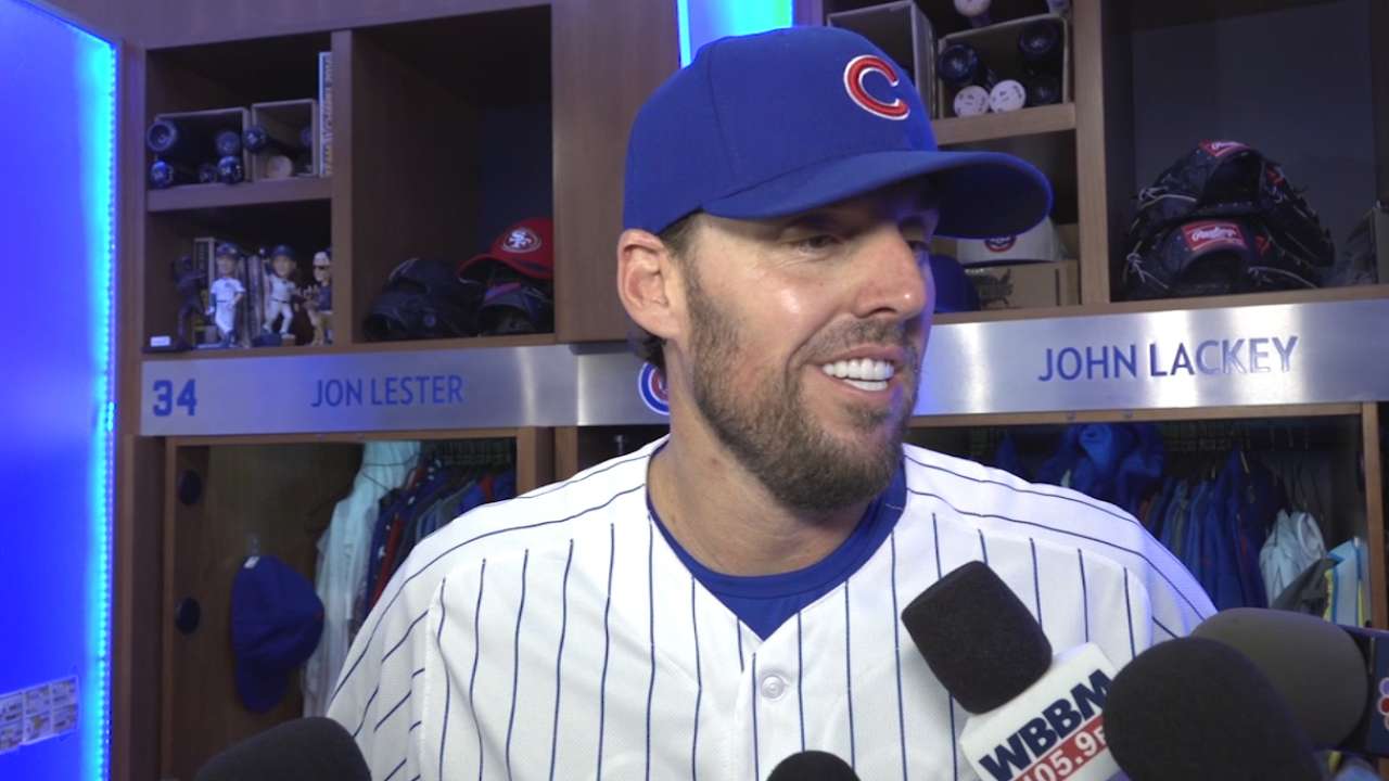 Lackey aiming for Sunday return to Cubs