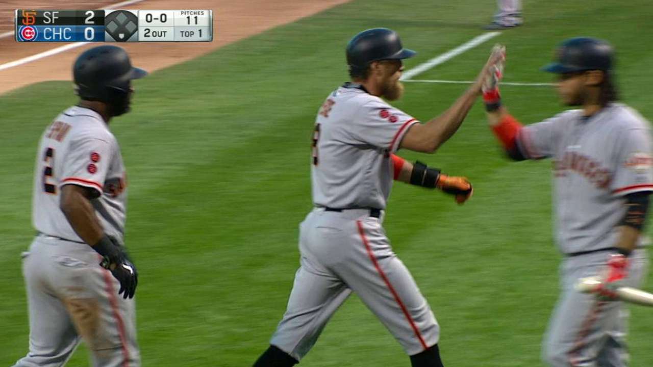 Pence's two-run dinger